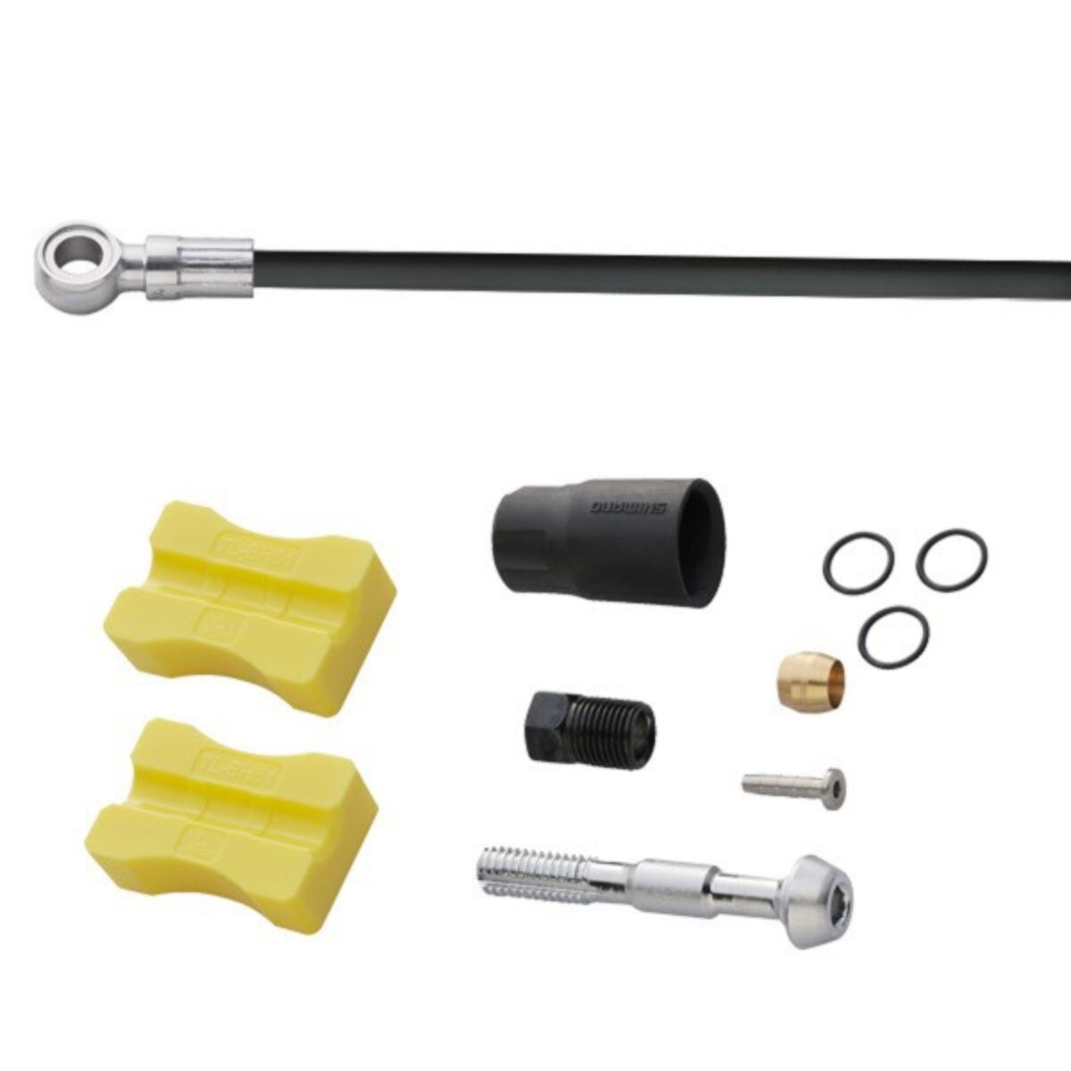 Mangueira De Freio à Disco Hidraulico Shimano XT XTR SN-BH90-SB 1700mm Preta - XCO Bikes - Foto 12