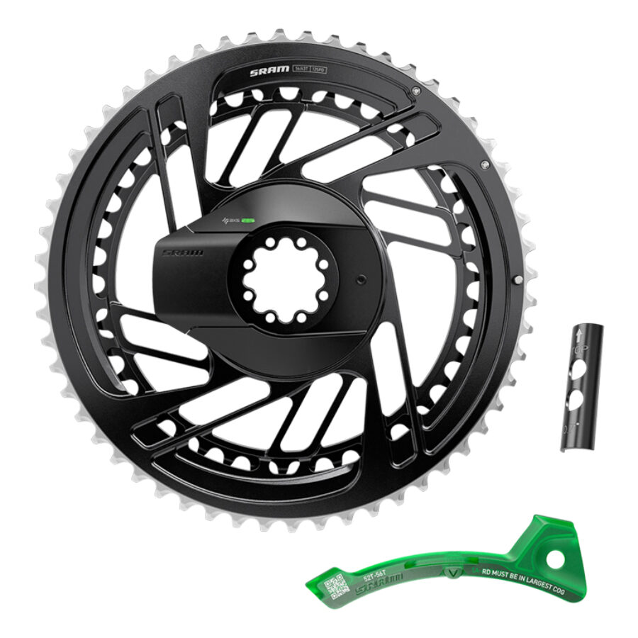 SRM KIT POWERMETER SPIDER + 52/39 DM RED AXS E1 FULL BLACK