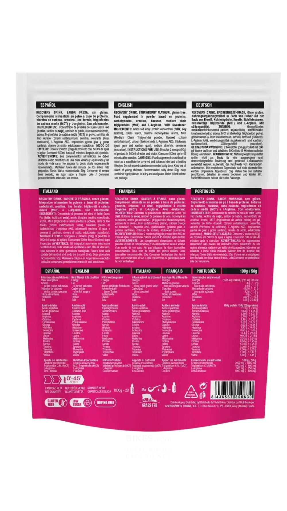 226Ers Recovery Drink Fresa 1Kg