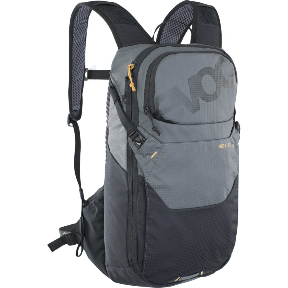 MOCHILA RIDE 12 + HYDRATION BLADDER 2L grey-black