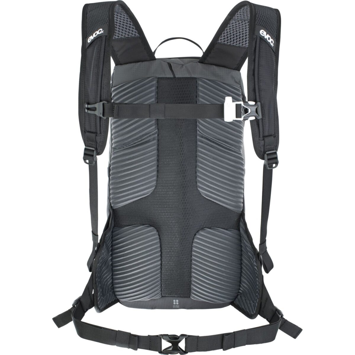 MOCHILA RIDE 12 + HYDRATION BLADDER 2L grey-black - Imagen 2