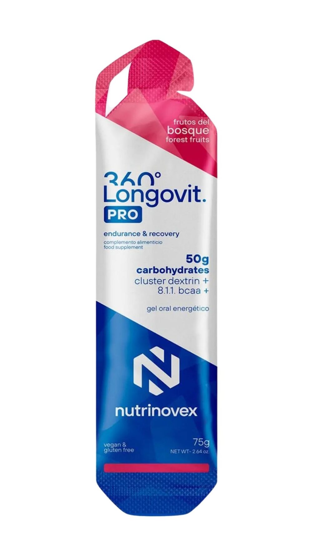 Nutrinovex 360º Longovit Pro Gel Frutos del Bosque 75g