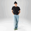 Camisa Trek Logo Monocromático S Negro/Negro