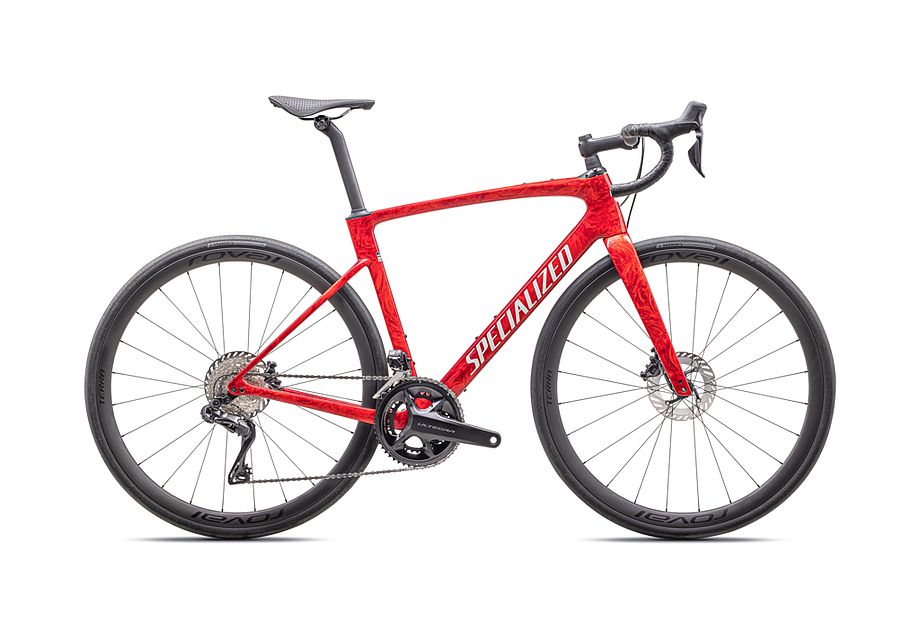 ROUBAIX PRO Gloss Red Pearl + Fiery Red Strata / Dune White