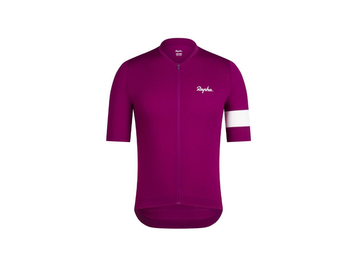 Maillot Rapha 25 Core Ligero Mujer Talla L Mauve/Blanco