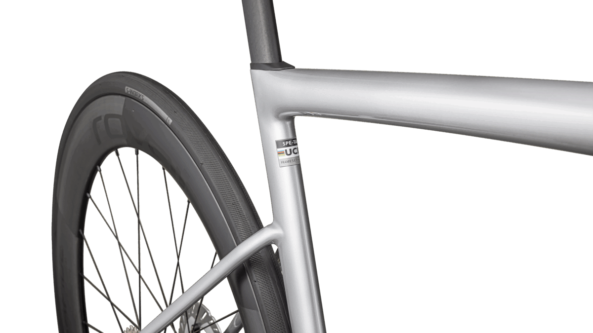 Tarmac SL8 Pro Gloss Carbon / Metallic White Silver - Imagen 12