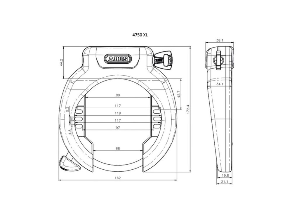 Alternative view of LCK ABS RING 4750XL R BK