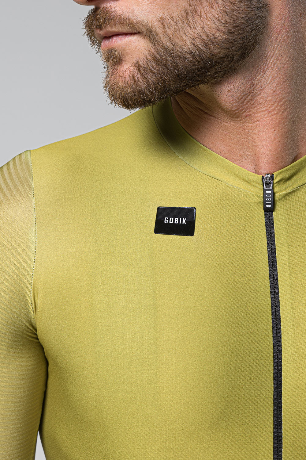 Alternative view of Maillot Manga Corta Magnitude Hombre Split Green - S