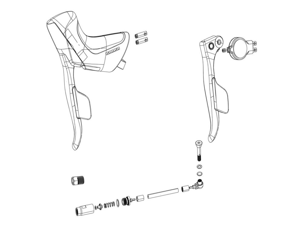 Srm Rec Doblemando Suelto Apex Etap Axs Disc Derecho + Latiguillo (Sin Pinza)