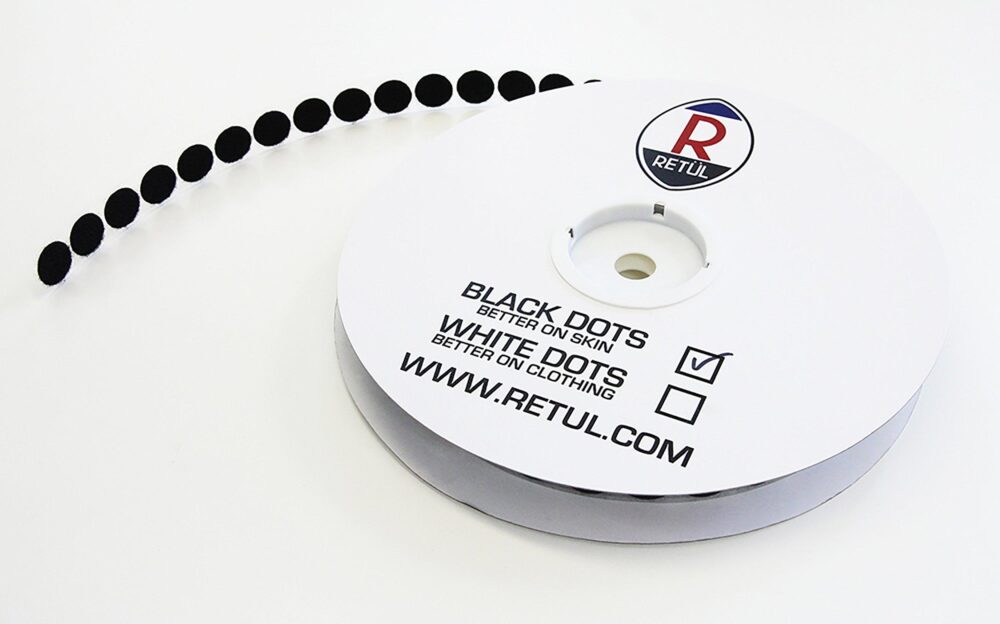 Black Roll of Sticky Dots