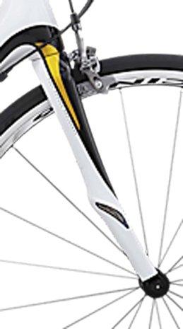 FRK MY12 ROUBAIX COMP FORK 49MM 1-1/8 X 1-3/8 WHT/CARB/YEL(NO LONGER PRODUCED)