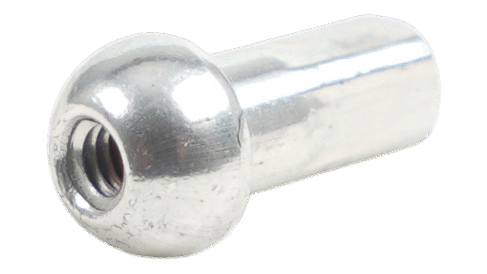 Alternative view of NPL DT SWISS, PROLOCK, SPHERICAL HEAD, 14G (2.0mm), ALLOY, 12mm LENGTH, SILVER (NPAE20098N0500)
