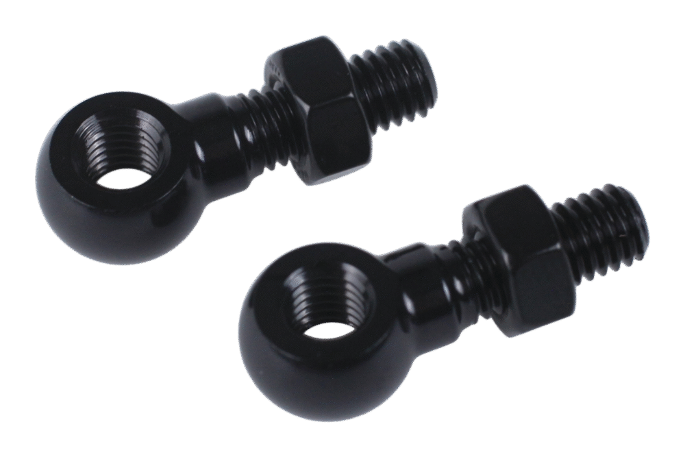 FND SUB, TURBO FENDER ADAPTER, ROUND EYELET ADAPTER FOR THREADED INSERTS ON SUSPENSION FORK LEGS, M5X0.8P (2 PCS.)