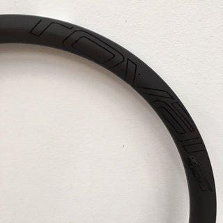 RIM MY15-16 ROVAL RAPIDE CLX 40 DISC TUBULAR FRONT RIM 24H SATIN CARBON/GLOSS BLACK