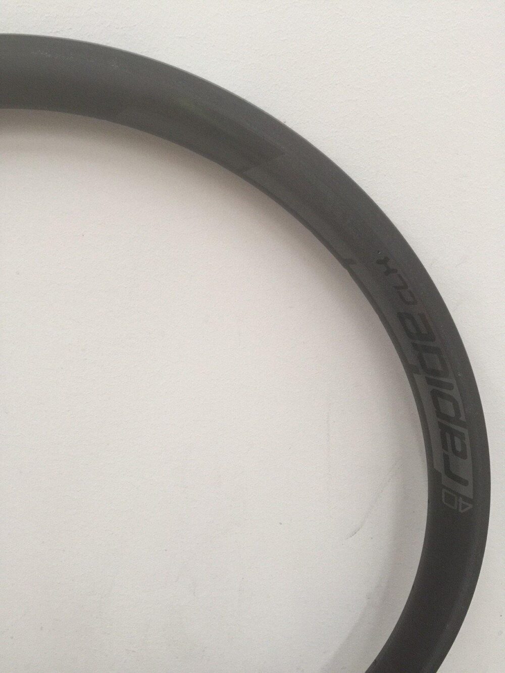 RIM MY15 RAPIDE CLX 40 TUBULAR, 700C, REAR, CARBON, 24H, RIM BRAKE - SATIN CARBON / BLACK DCL