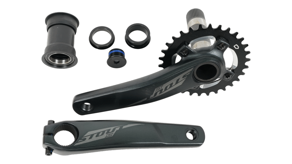 CRK STOUT, 170MM, CRANKSET, ALLOY, PF30 / 30MM CRO-MO SPINDLE, 76BCD, 30T RING, 1X10-SPD, W/ BB
