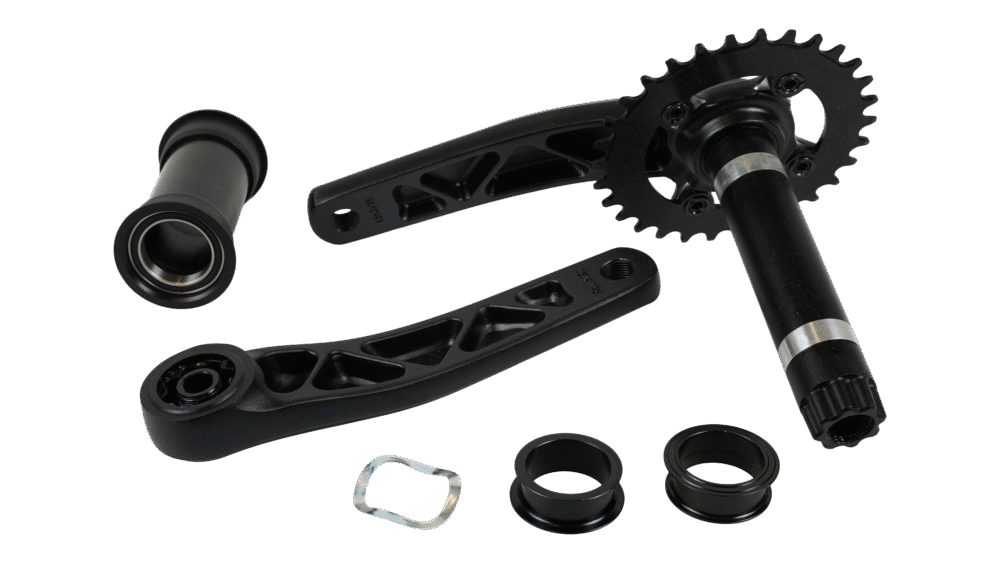 CRK STOUT, 175MM, CRANKSET, ALLOY, FOR 100MM PF30 SHELL / 30MM ALY SPINDLE, 76BCD, 30T RING, 1X10 -SPD, W/ BB - Imagen 2