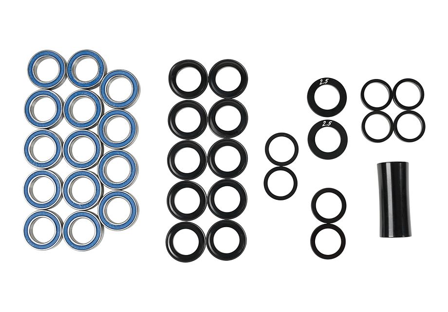 Alternative view of BRG KIT, MY17-19 ENDURO FSR, SUSPENSION BEARING KIT (W/ PIVOT SPACERS)