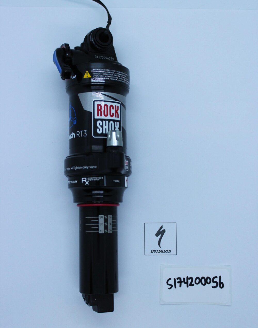 SHK MY17 ROCKSHOX, MONARCH RT3, 197X48MM, ML, W/ AUTOSAG & M8X26MM HARDWARE, SJ 650B (00.4118.100.296)