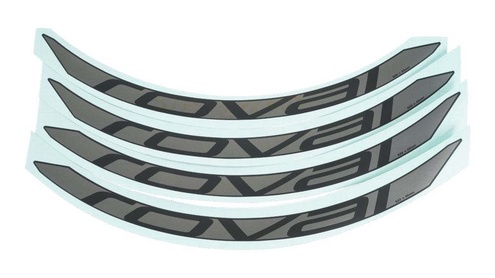 DCL MY18 ROVAL CONTROL CARBON 29, 4 DECALS FOR ONE WHEELSET - BLACK