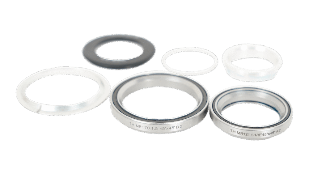 HDS COMPLETE, INTEGRATED, 1-1/8" UPPER / 1.5" LOWER, 45x45 DEG, 46MM TOP COVER (H2387), W/ SPLIT CROWN RACE (NO.42/ACB/S/F/N) - Imagen 3