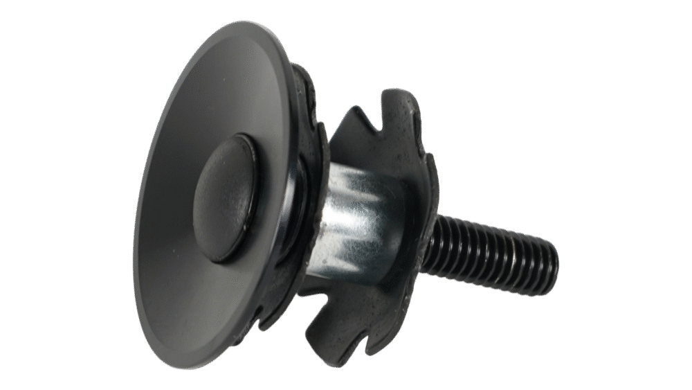 HDS SUB, TOP CAP FOR 1-1/8" STEER , ALLOY, BLACK, W/ STEEL BOLT & STAR NUT - Imagen 2