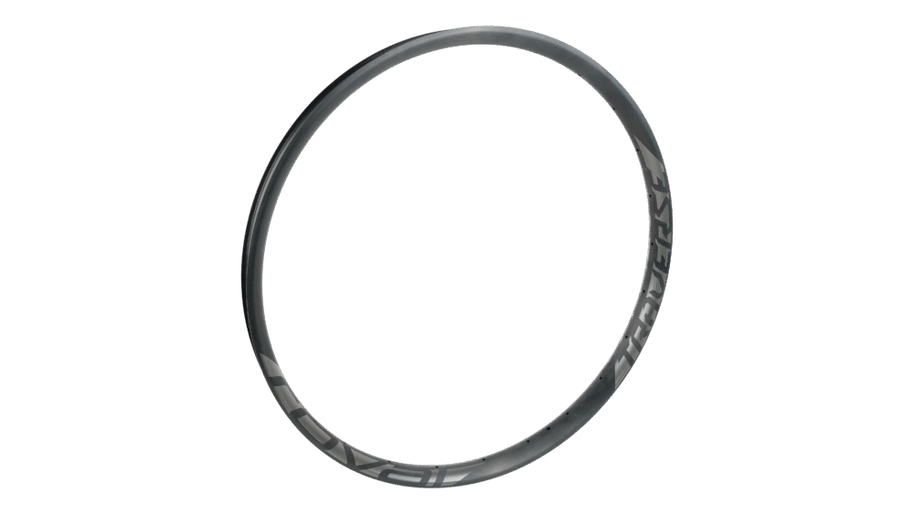 RIM MY18 TRAVERSE 38, 27.5, FRONT, ALLOY, 24H, DISC, 38MM INTERNAL - BLACK W/ CHARCOAL DCL
