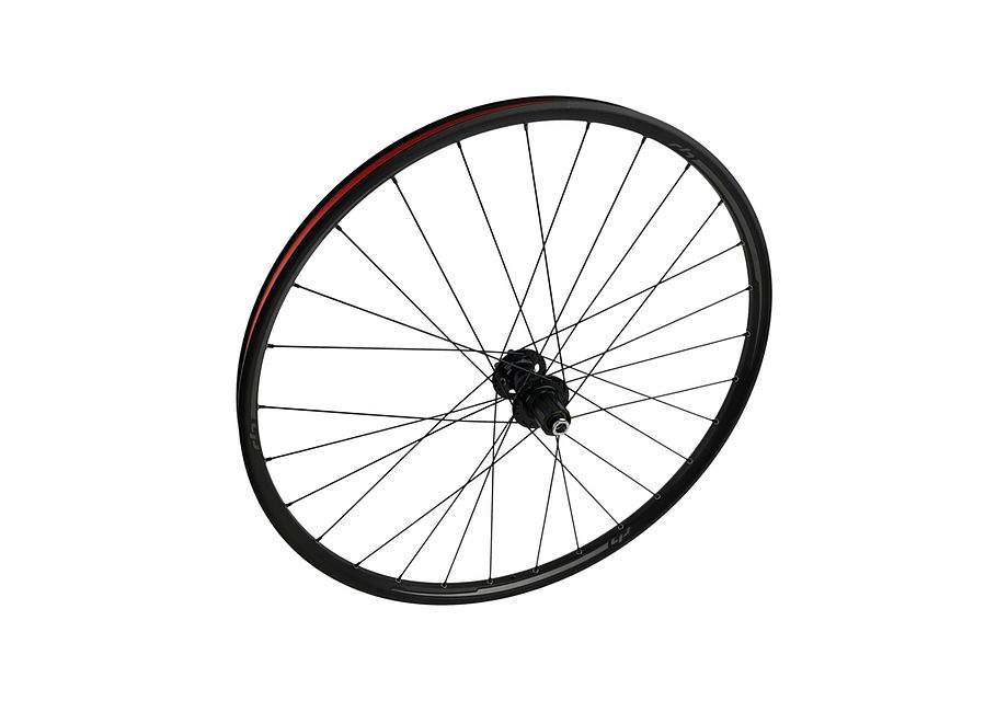 Alternative view of WHL TURBO, 700C, REAR, ALLOY, TA, 12X148MM, DISC, 6-BOLT, 28H, SHIMANO 10-SPD FHB - BLACK W/ TURBO DCL (Replaced by S205500004)
