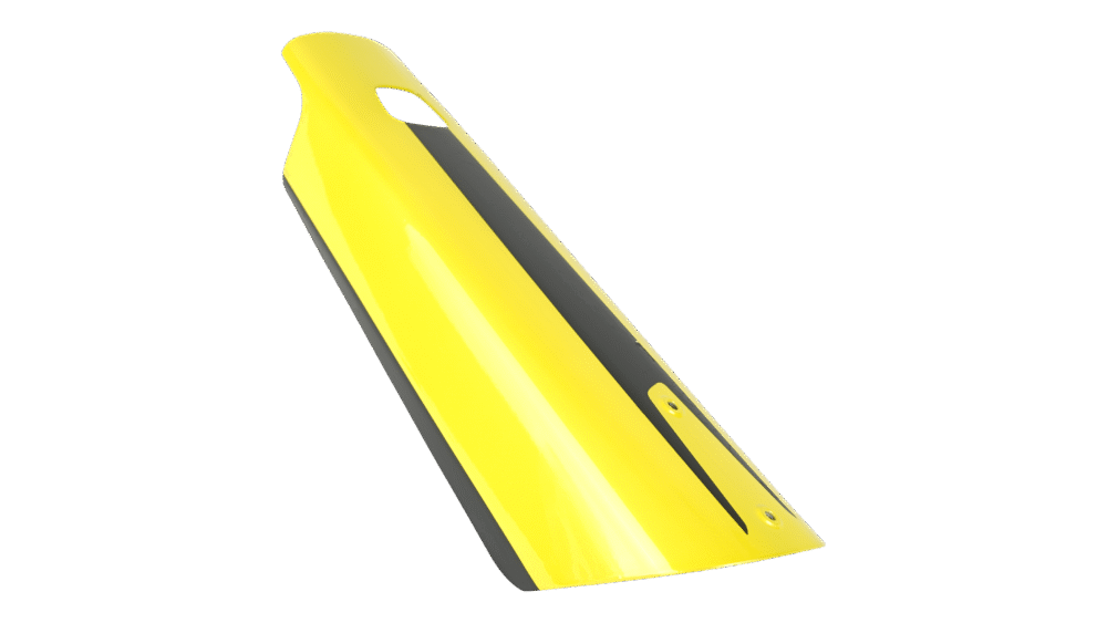 ELE COVER, VADO/COMO (GEN.1), BATTERY COVER - GLOSS LIMON / SATIN BLACK DECAL