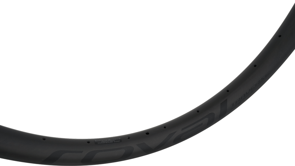 RIM MY19 TRAVERSE 38 SL, 27.5, FRONT & REAR, CARBON, 28H, DISC, 38MM INTERNAL - SATIN CARBON W/ BLACK DCL - Imagen 2