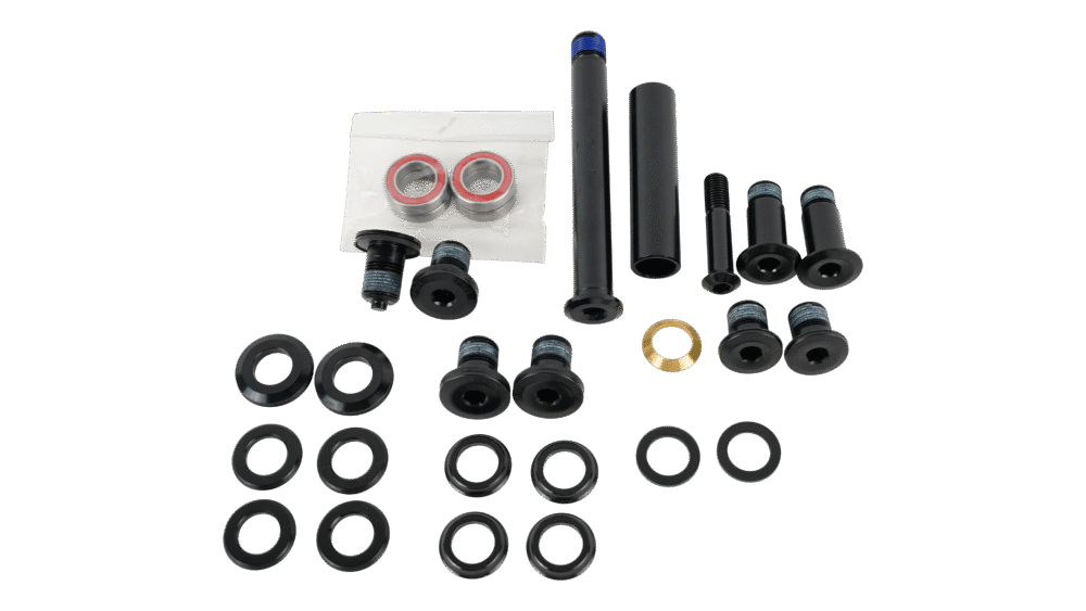 BLT KIT, MY20 KENEVO FSR (GEN.2), SUSPENSION PIVOT BOLT KIT (W/ PIVOT SPACERS & FORWARD SHOCK MOUNTING BOLT)