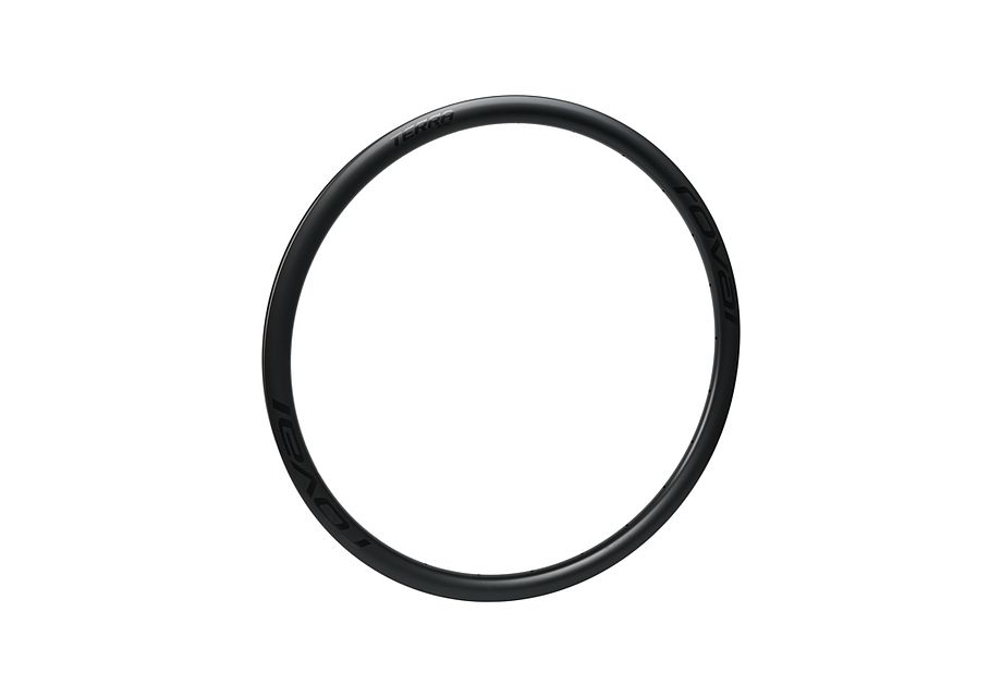 RIM MY22 TERRA C, 700C, REAR, CARBON, 24H, DISC, 25MM INTERNAL (RT1873) - SATIN CARBON W/ BLACK DCL