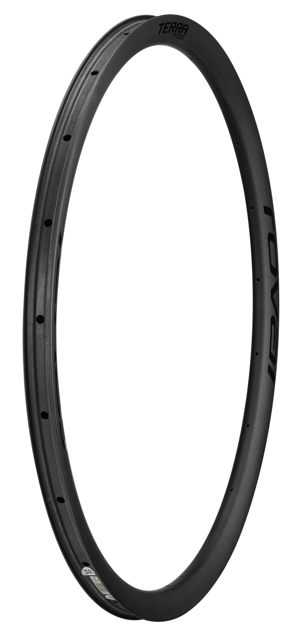 RIM MY20 TERRA CLX, 700C, FRONT, CARBON, 21H, DISC, 25MM INTERNAL (WC029-1) - SATIN CARBON W/ GLOSS BLACK DCL