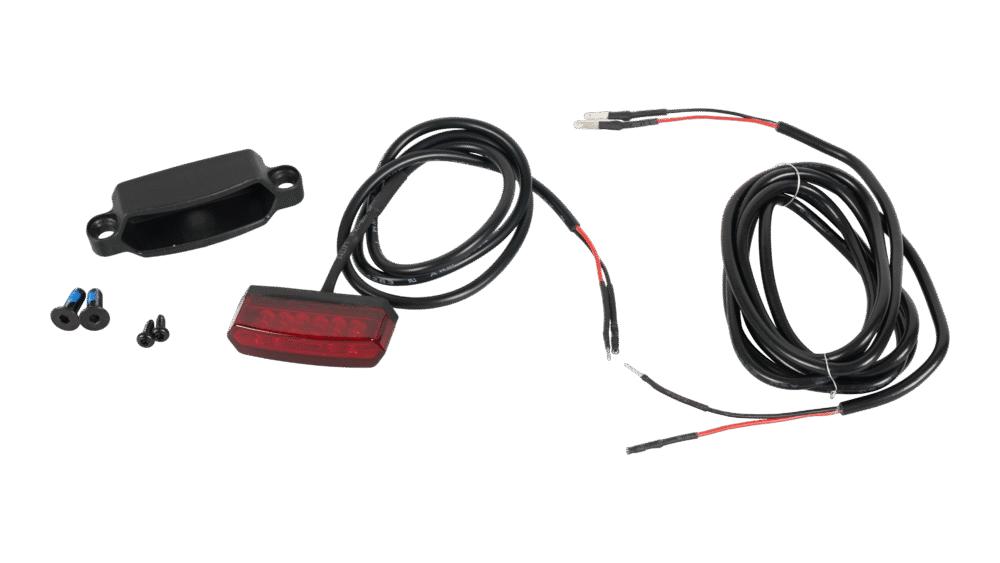 LGT REAR, SPECIALIZED, FC28 TAILLIGHT, 12V, SADDLE MOUNTED, W/ FASTON CONNECTORS LIGHT WIRE, PLASTIC CRADLE & MOUNTING BOLTS