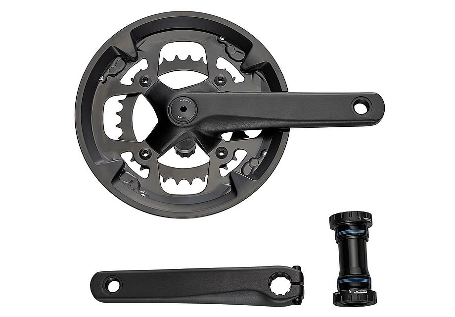 Alternative view of CRK SAMOX, 170MM, CRANKSET, ALLOY, BSA 24MM SPINDLE, 104BCD, 48/32T RINGS, 2X10-SPD, W/ CG (TAF36-248SS-P) (Replaced by S221600030)