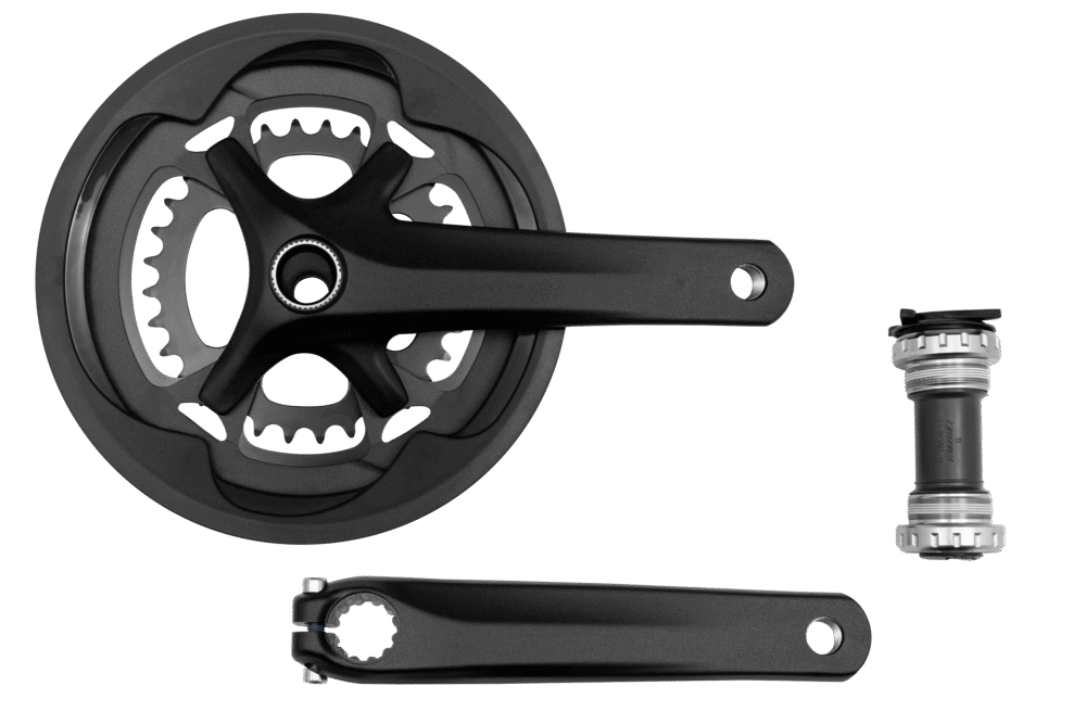 CRK SUB-COMPACT, 170MM, CRANKSET, ALLOY, BSA 24MM SPINDLE, 4-BOLT, 110/80MM BCD, 48/32T RINGS, 2X11-SPD, W/ BB AND CG