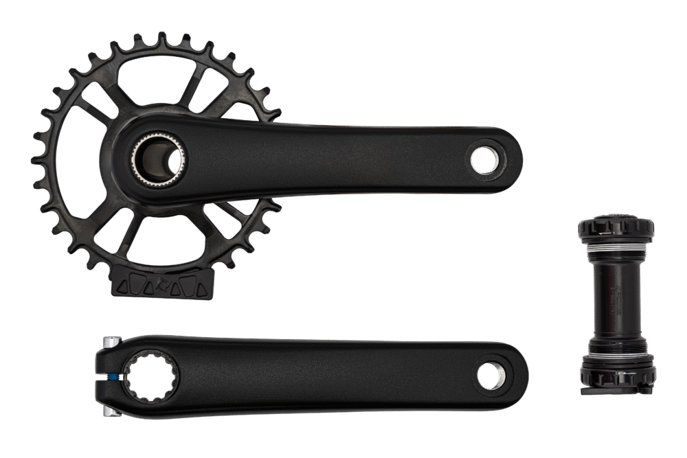 CRK PW 2-PIECE, 165MM, CRANKSET, ALLOY, BSA 24MM SPINDLE, DM, 32T RING, 1X, 52.7MM CL, W/ BB