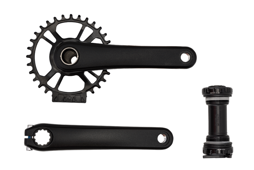 CRK PW 2-PIECE, 175MM, CRANKSET, ALLOY, BSA 24MM SPINDLE, DM, 32T RING, 1X, 52.7MM CL, W/ BB