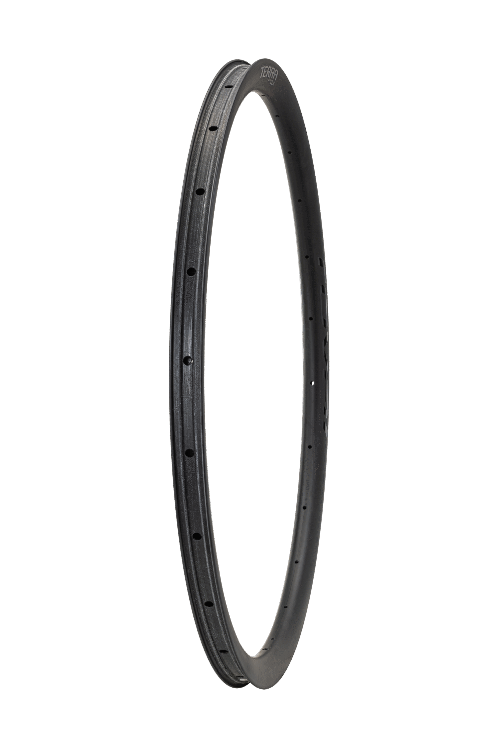 RIM MY23 TERRA CLX II,700C,REAR,CARBON,24H,DISC,25MM INTERNAL,FOR LF14R HUB (WC029-3)-SATIN CARBON W/ BLACK DCL