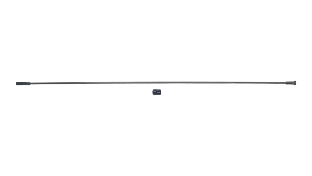 SPK VONOA, ROUND CARBON SPOKE, 306MM, STRAIGHT-PULL, 3.5X2.2MM, W/ INTERNAL 5.5MM HEX HEAD ALLOY NIPPLE (TFT-A1)