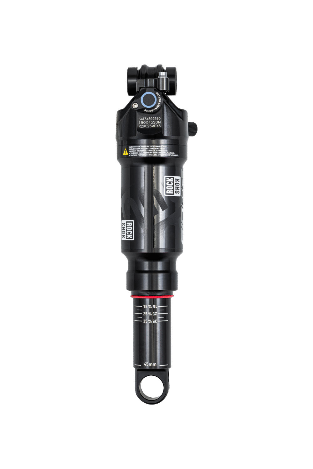 SHK MY24 ROCKSHOX, SID LUXE ULTIMATE A2, REMOTE LOCKOUT, 190X45MM, W/ MOUNTING HARDWARE, EPIC PRO (00.4118.340.506)