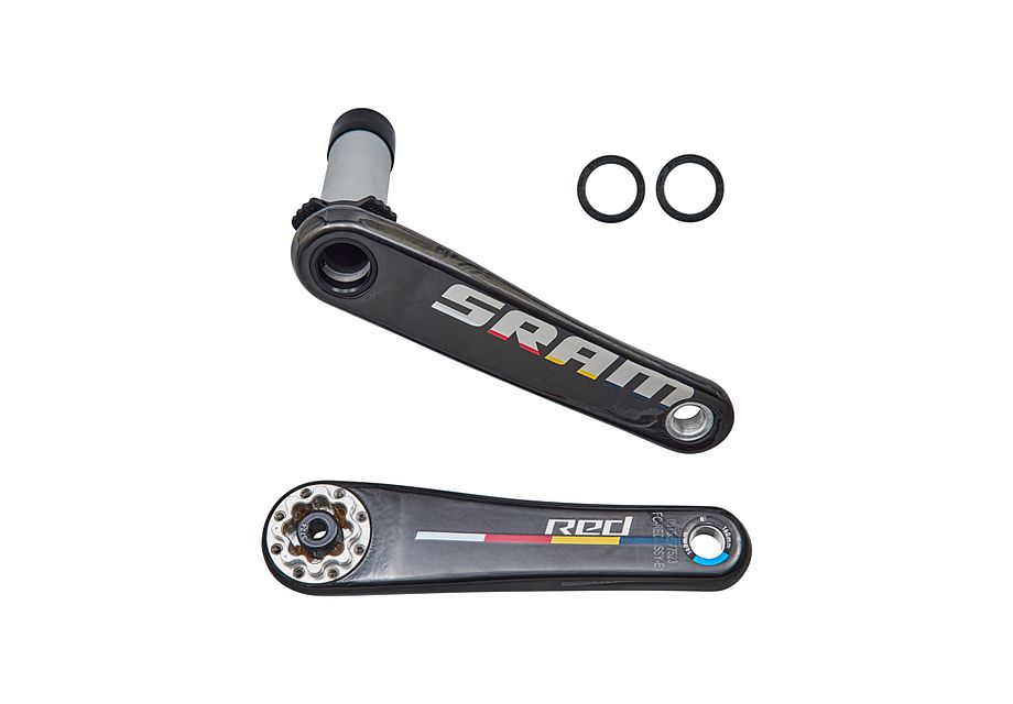 CRK SRAM RED E1, 160MM, L+R ARMS, CARBON, W/ CUSTOM BORA REDBULL DECAL (NO CHAINRINGS OR SPIDER)