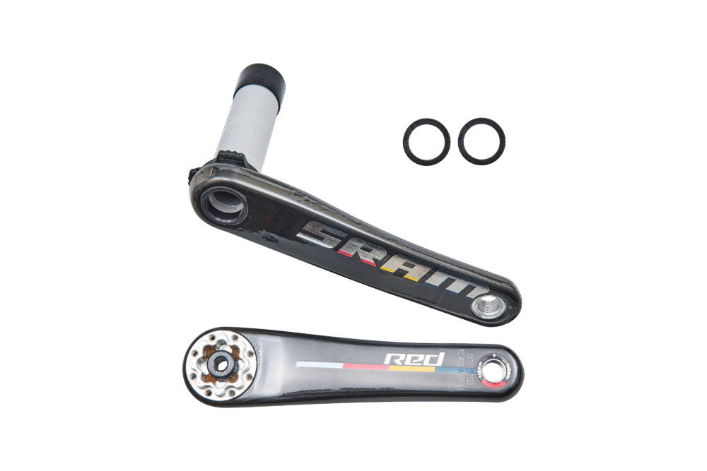 CRK SRAM RED E1, 165MM, L+R ARMS, CARBON, W/ CUSTOM BORA REDBULL DECAL (NO CHAINRINGS OR SPIDER)