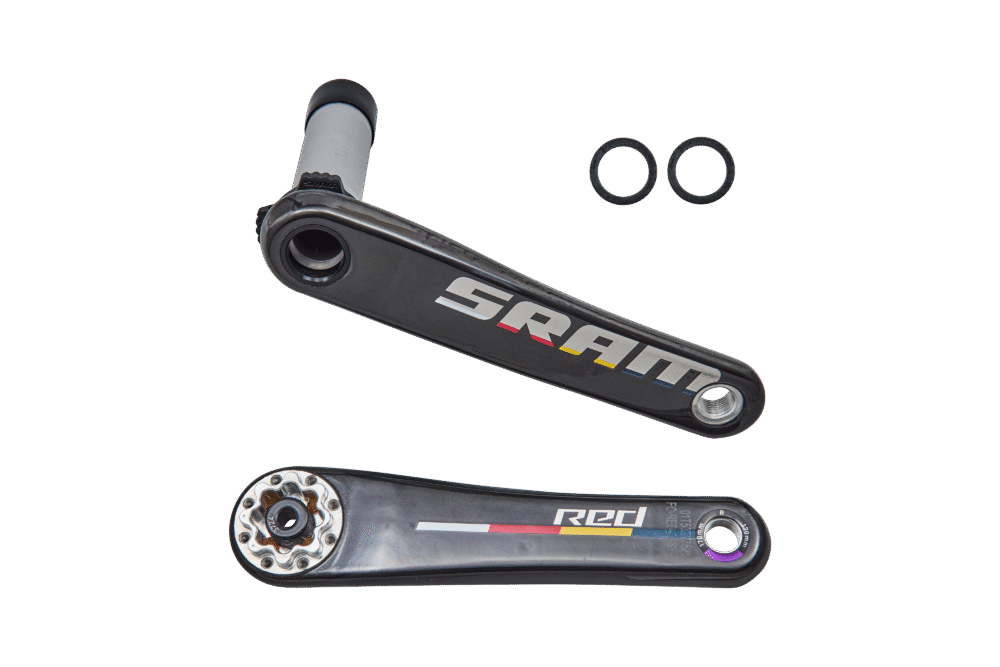 CRK SRAM RED E1, 170MM, L+R ARMS, CARBON, W/ CUSTOM BORA REDBULL DECAL (NO CHAINRINGS OR SPIDER)