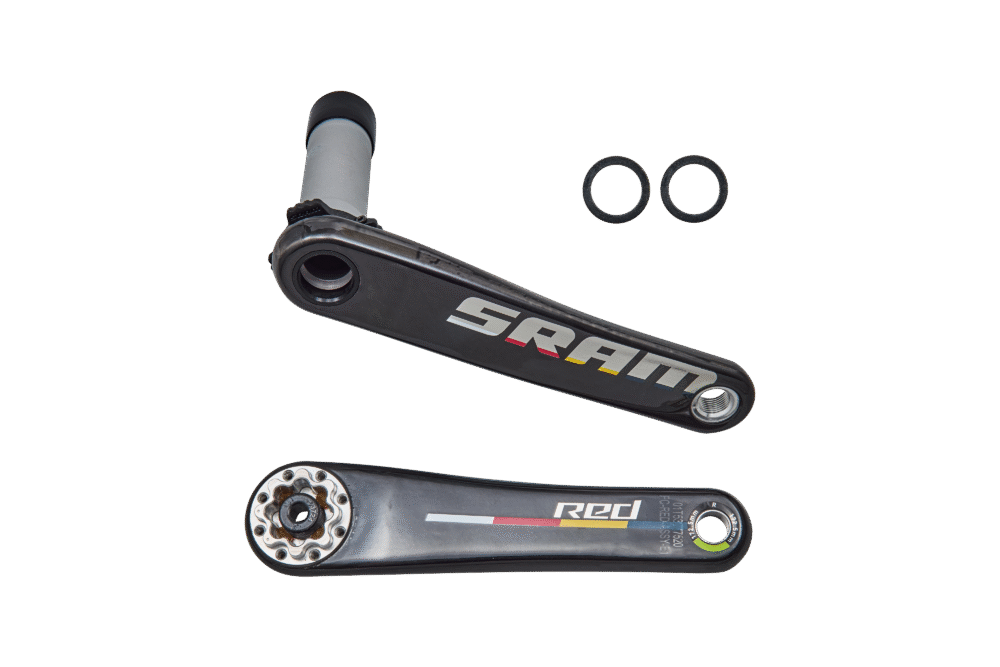 CRK SRAM RED E1, 172.5MM, L+R ARMS, CARBON, W/ CUSTOM BORA REDBULL DECAL (NO CHAINRINGS OR SPIDER)