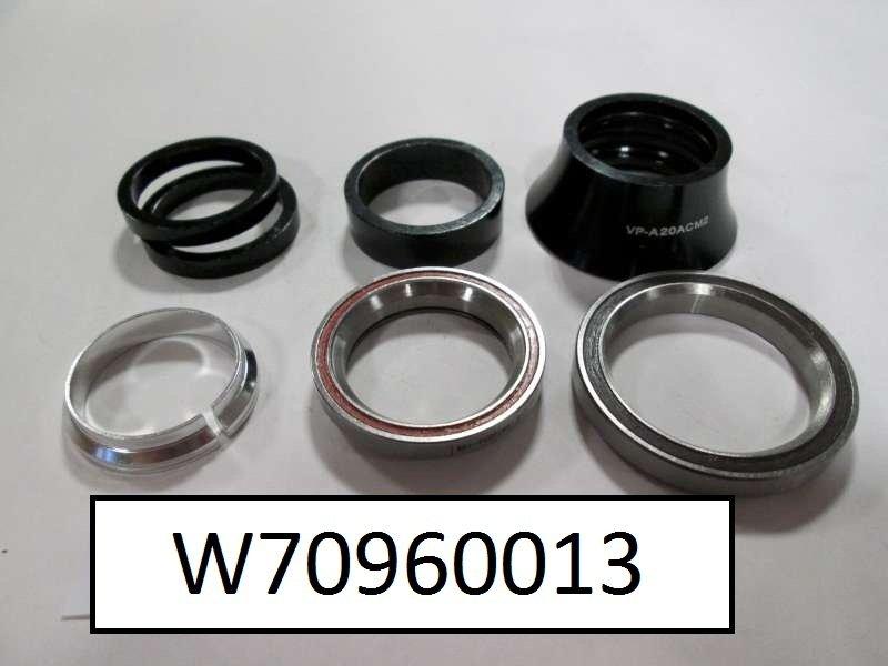 HDS ROUBAIX CMP-BASE 1-1/8 IN STEEL UPPER/1-3/8 IN STEEL LOWER, 28.6/37.1/29.98, W/CARTRIDGE CR-MO BEARING