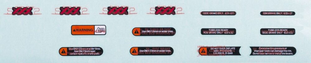 Bontrager Wheelsystem Replacement Aeolus XXX 2 Decals