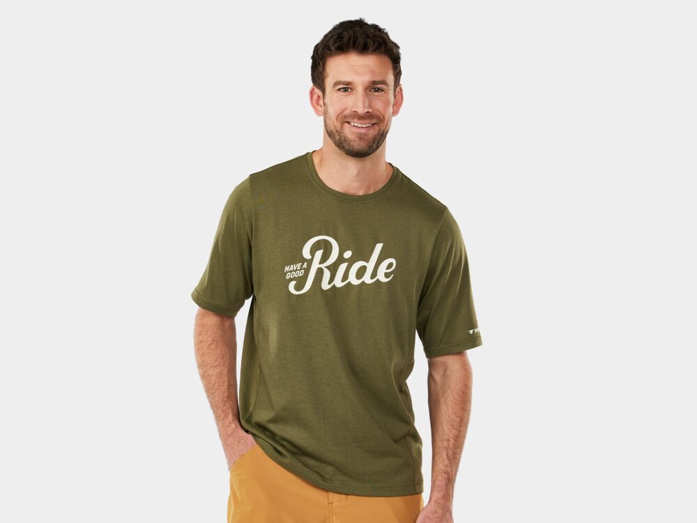 Shirt Trek Evoke Tech Tee Medium Black Olive