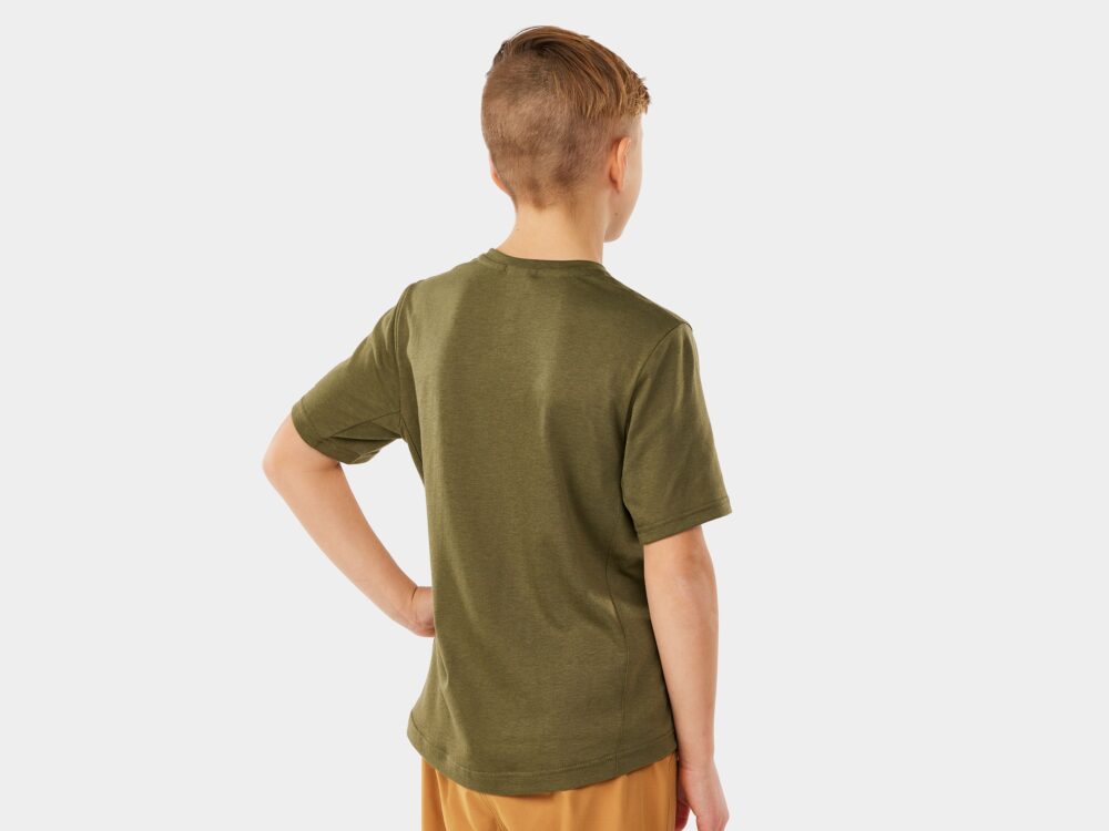 Alternative view of Shirt Trek Evoke Tech Tee Youth Small Black Olive