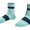 Sock Trek Race Quarter Small (35-38) Blue Sage